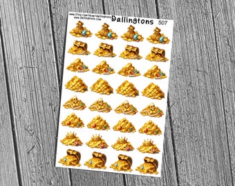Treasure (#507) - Stickers for Books, Scrapbooks, Planners, Cards, Journals and Everything Else!