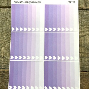 OFERTA DE PEGATINAS: 27 pegatinas de lista de verificación con degradado morado para planificadores