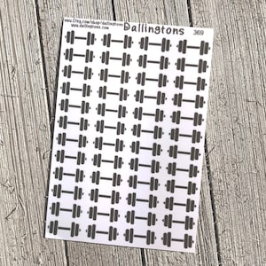 Weights Icons (#369) - Tiny Stickers for Books and Planners