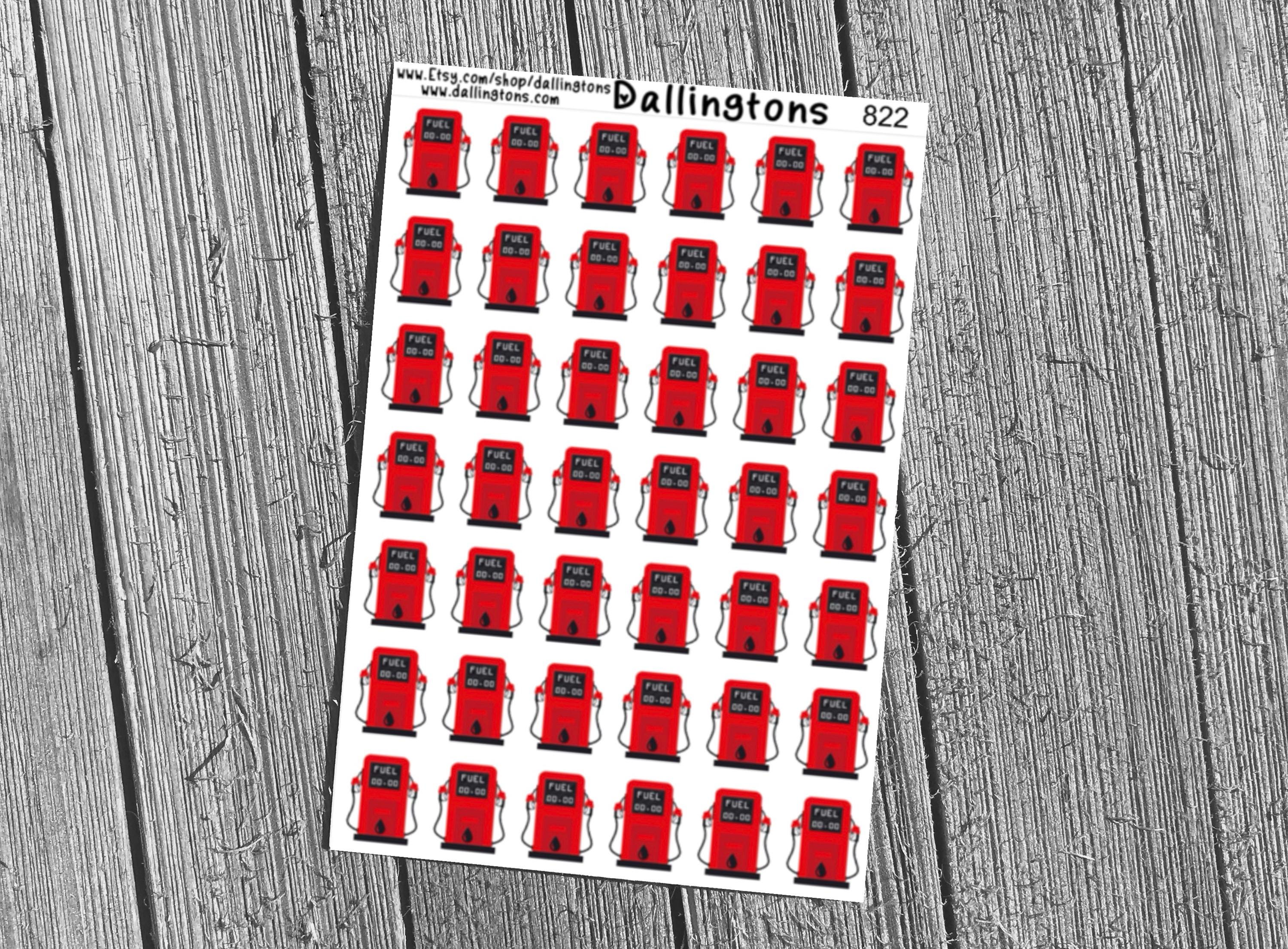 Fuel Pump Stickers (#822) - Stickers for Books, Scrapbooks, Planners ...