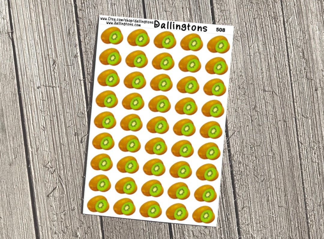 Kiwi (#508) - Tiny Stickers for Books and Planners - Etsy