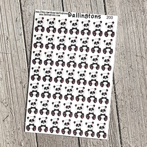 Pandas (#200) – Pequenos adesivos para livros e planejadores