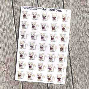 Kittens with Bows (#1) - Tiny Stickers for Books and Planners