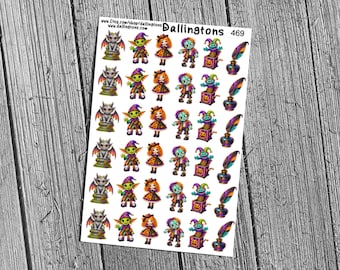 Halloween Sticker Sheet, Trick or Treat Planner Stickers for Journals and Cards (#469)