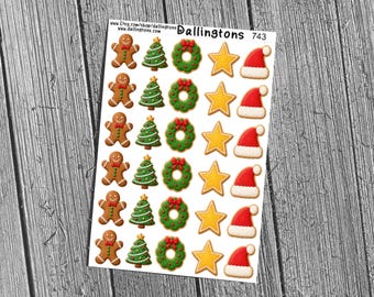 Christmas Cookies (#743) - Stickers for Books, Scrapbooks, Planners, Cards, Journals and Everything Else!