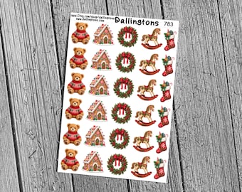 Christmas Mix (#783) - Stickers for Books, Scrapbooks, Planners, Cards, Journals and Everything Else!