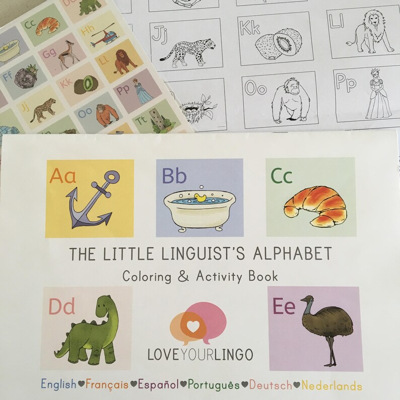 PDF Activity Kit - Multilingual, Bilingual Alphabet, English, French ...