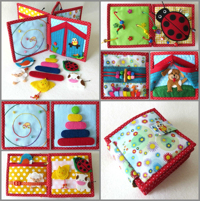 CUSTOM Quiet Book Felt book Montessori Learning Busy Book Etsy