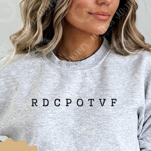 RDCPOTVF Ruhn Danaan Sweatshirt | Sarah J Maas offizielles lizenziertes Merch | Crescent City Kronprinz | Bestickte Bookish Kleidung