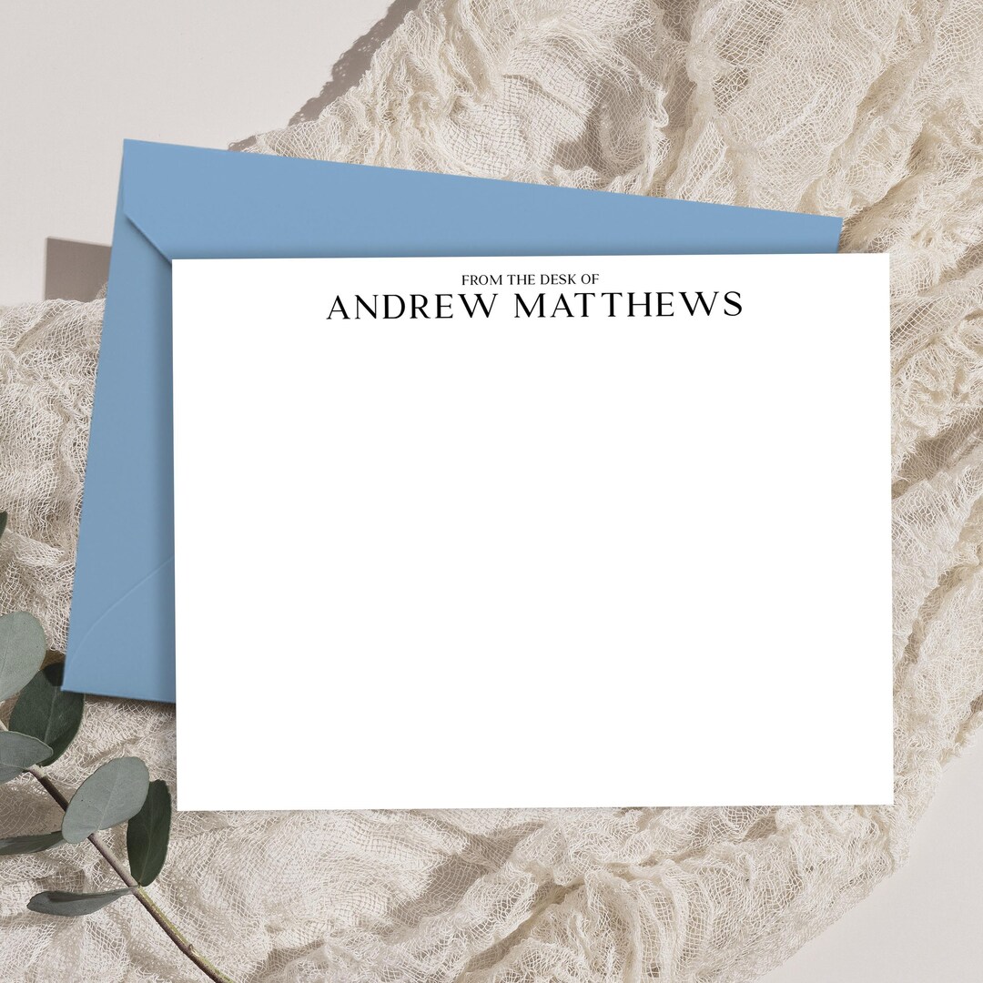 Personalized Stationery Set Monogram Stationary Monogrammed Custom Note ...