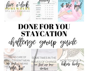 Summer Staycation Challenge Group Guide 30 Days