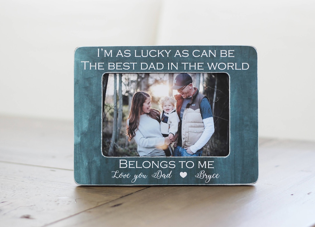 Personalized Gift for Dad Father's Day Gift From Kids Picture Frame