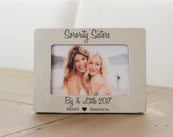 Christmas Gift Sorority Sisters Big and Little Picture Frame Personalized GIFT Big Sister Little Sister GIFT Rush Week Best Friend