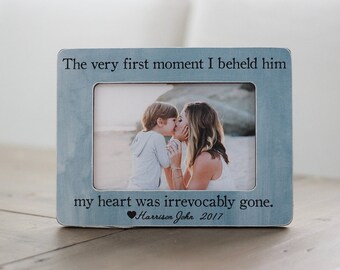 Mother's Day Gift for Mom of Little Boy Son, Gift for Wife on Mother's Day, Mother Son Frame, Personalized Quote Frame