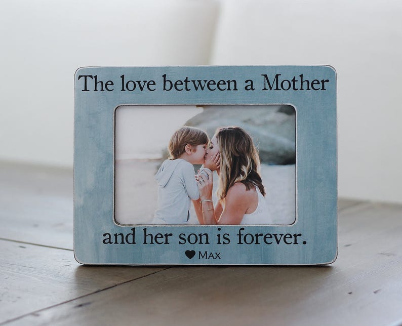 Christmas Gift Mother Son Personalized Frame For Wife Mom Of Boy The Love Between A And Her Is Forever