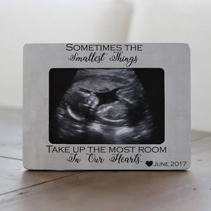 Mother's Day Gift for Grandma Grandmother Soon to Be Grandma Expecting Pregnant Announcement Ultrasound Sonogram Picture Frame image 1