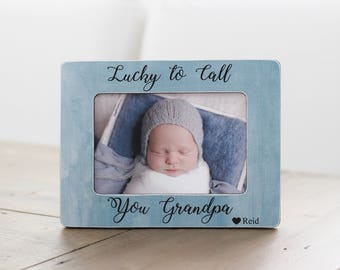 GIFT for Grandpa, Picture Frame, Grandfather Grandpa Gift, Personalized Picture Frame, From Grandchild