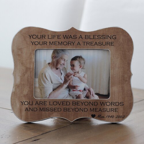 Memorial Frame in Memory of Frame Memorial Picture Frame Etsy