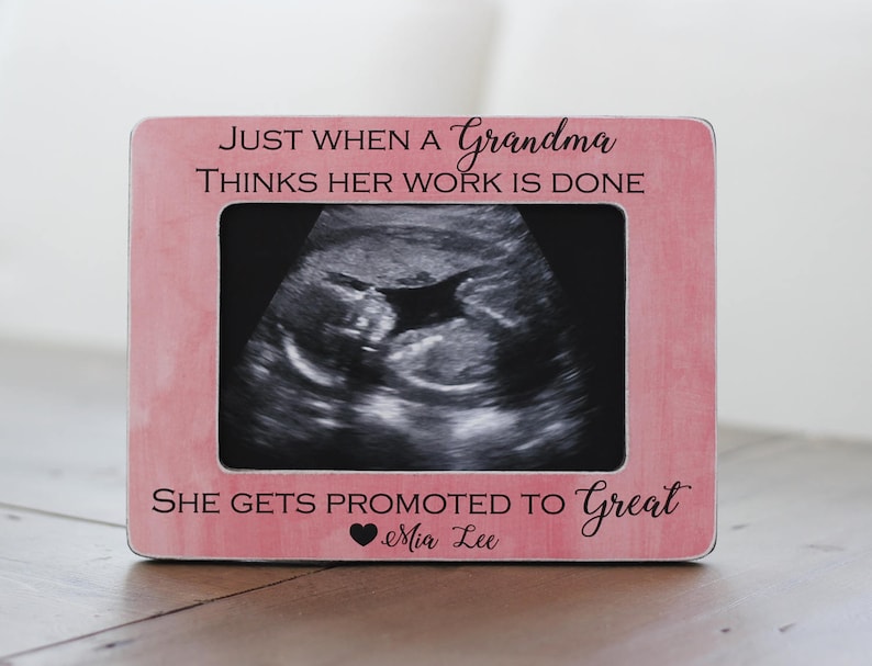 Gift for Great Grandma Personalized Picture Frame Ultrasound Etsy