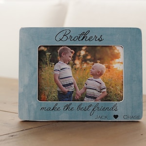 Brothers Picture Frame GIFT Personalized Brothers Frame Best Man Best Friends Groomsman Best Friends Gift for Brother Twin Boys