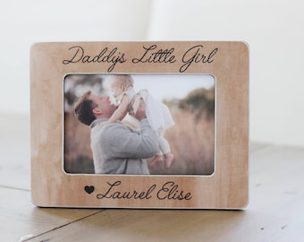 Gift for Dad, Personalized Picture Frame, Father Daughter, Daddy's Little Girl, Gift from Daughter, New Dad, Daughter