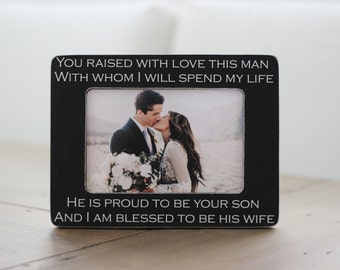 Mother's Day Gift for Mother In Law Personalized Picture Frame You Raised This Man Quote Gift for Mother in Law