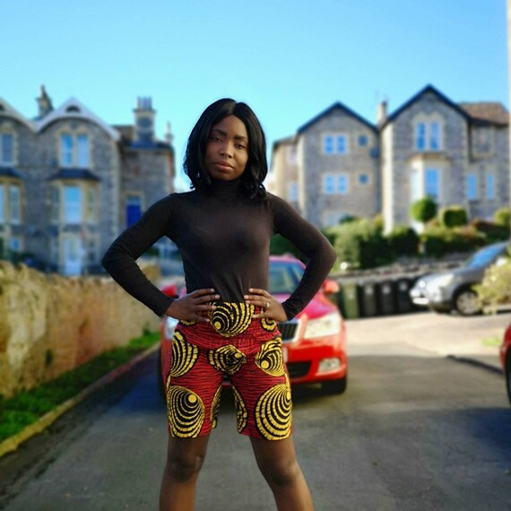 kitenge shorts for ladies
