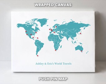 push pin map etsy