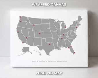 usa pin board map united states push pin map us travel map etsy