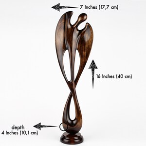 Angel statue, wooden angel, religious statue, art deco sculpture, abstract sculpture art, abstract sculpture art image 4