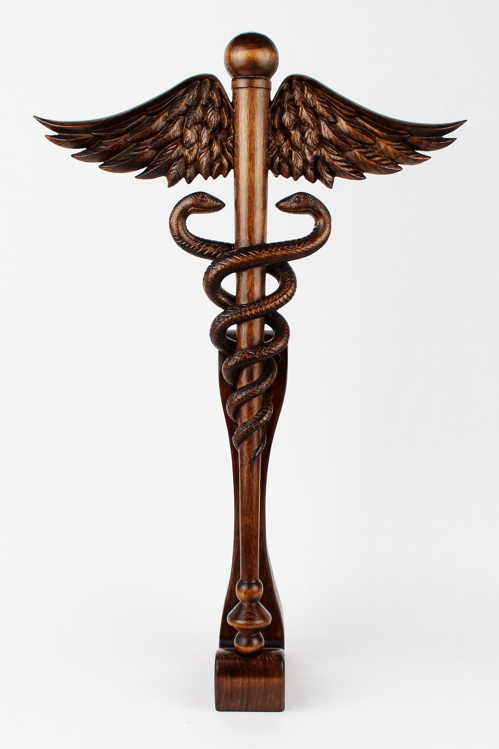 Gift for Doctor Personalized Doctor Caduceus Symbol Statue Etsy