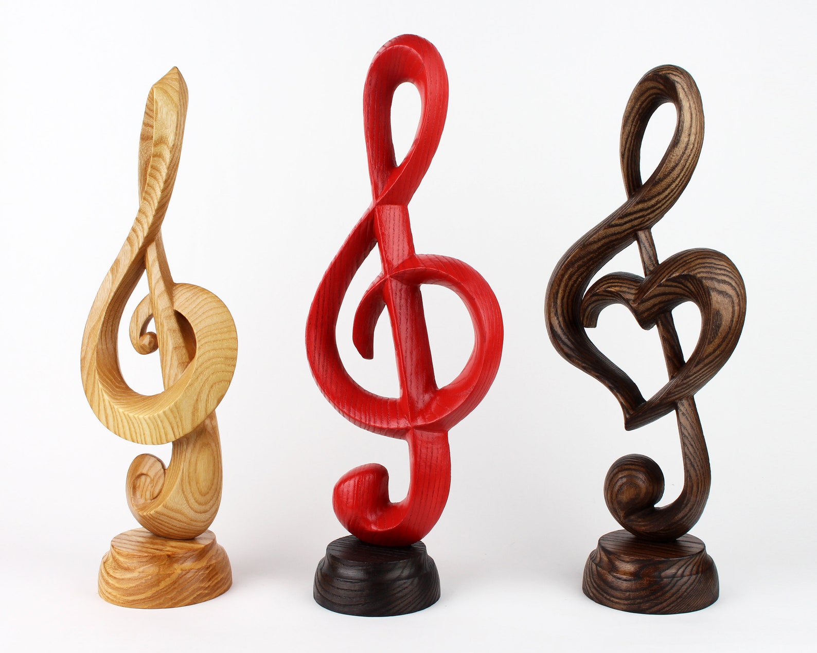 Musical Statues Set of 3 Treble Clef Music teacher gift Etsy