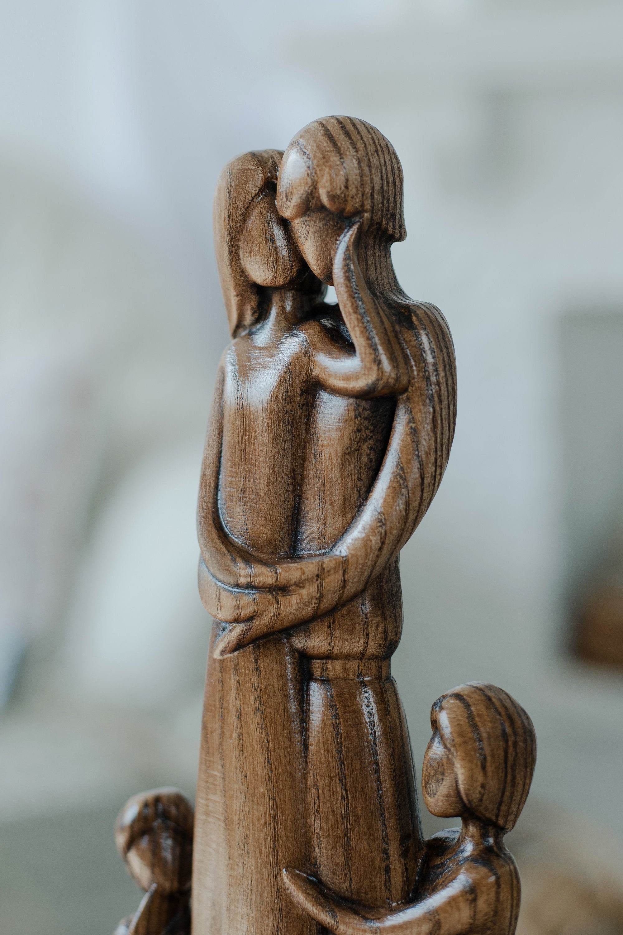 Family of 4 Sculpture New Home Gift for Family Etsy