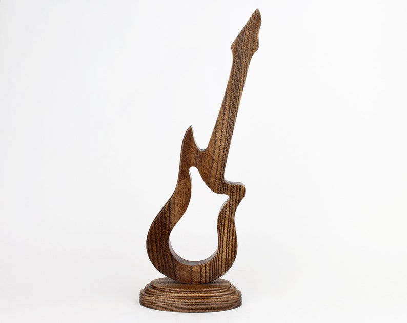Wood Guitar Statue Sculpture Music Gifts Cadeaux for Guitar Etsy