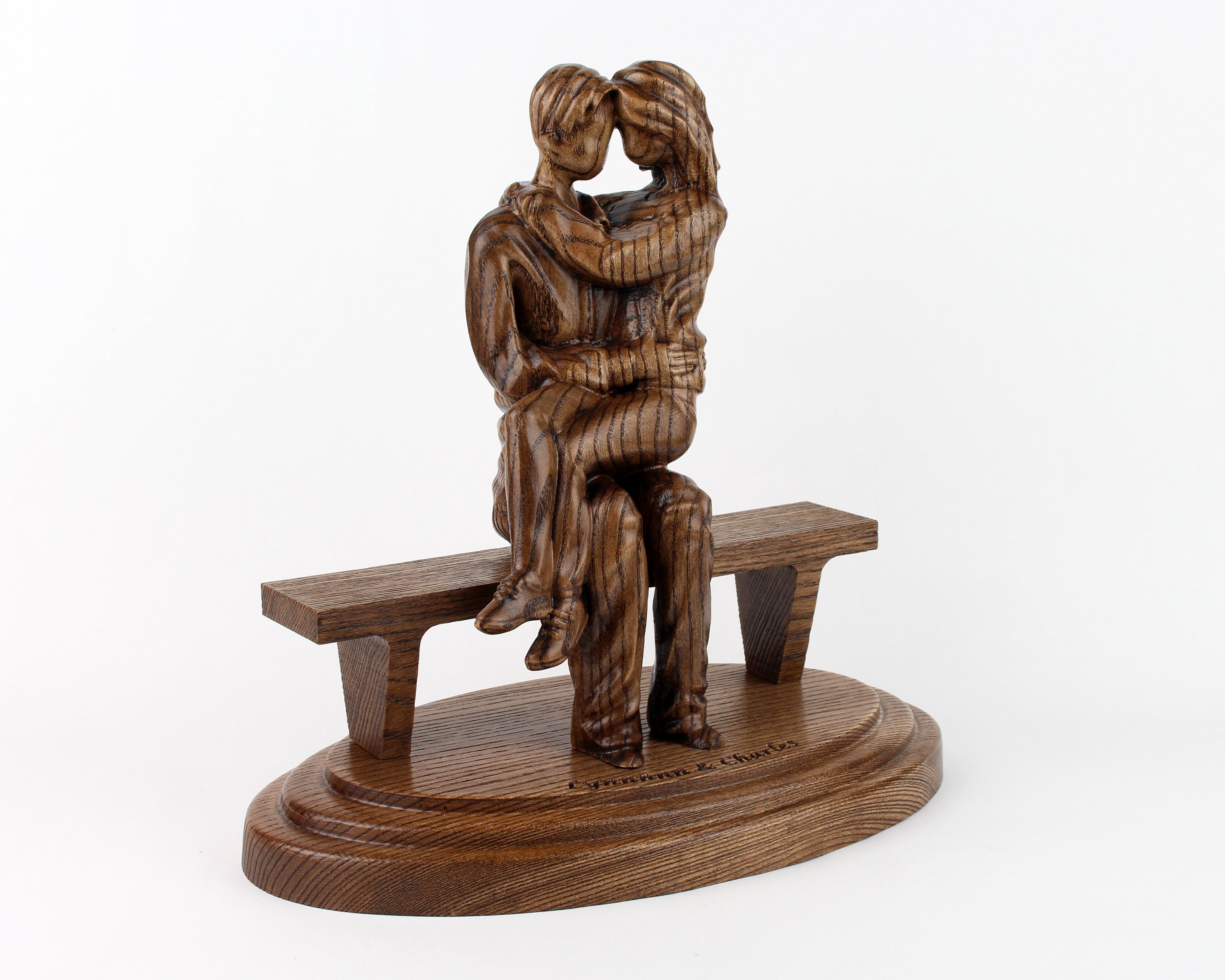 Wall Art, Wood Carving, Sculpture, Couple Statue, Gift For Husband, Wedding Gifts, Figurine