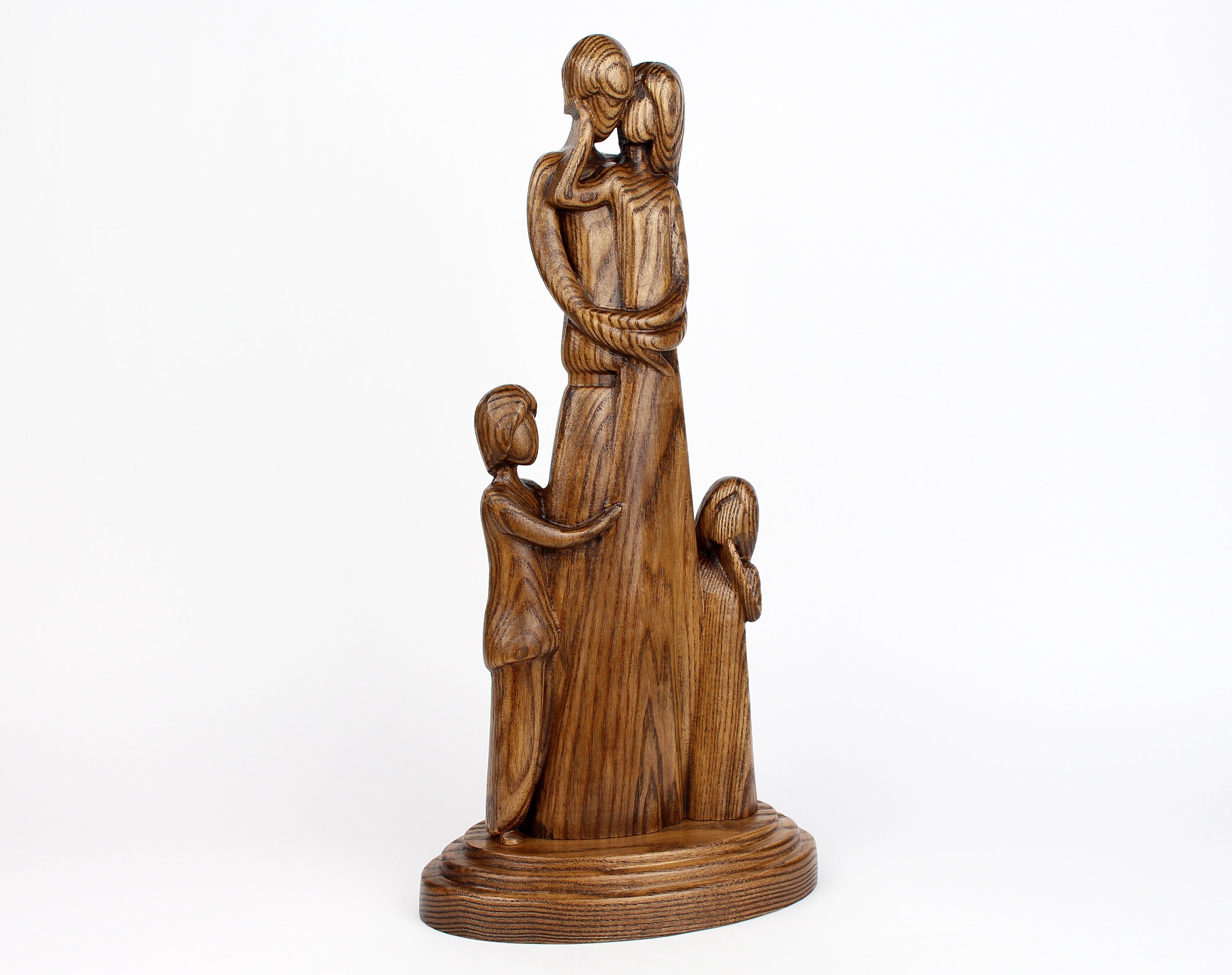 Family of 4 Statue Sculpture Gift Parents with Children Etsy