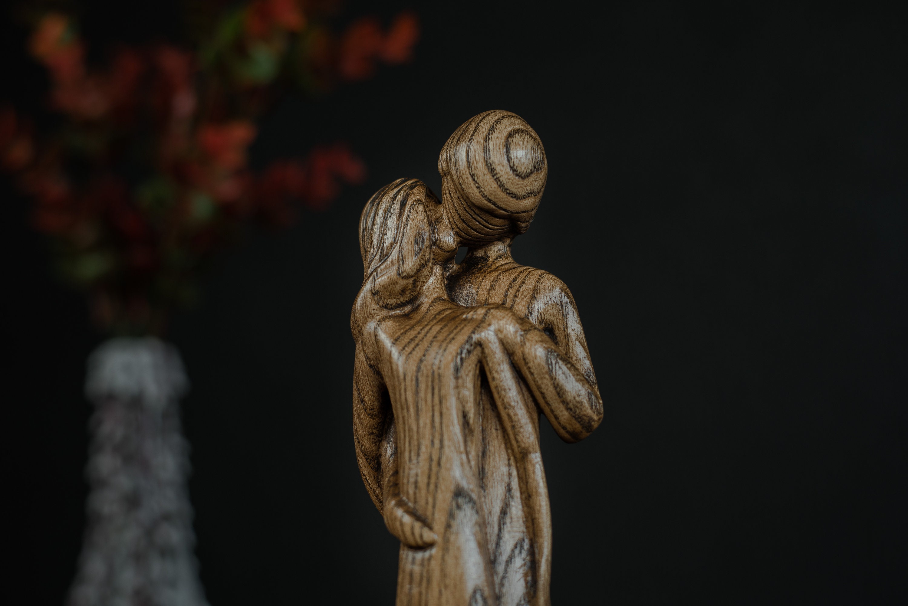 Gift for Bride Kissing Couple Statue Fifth wedding Etsy