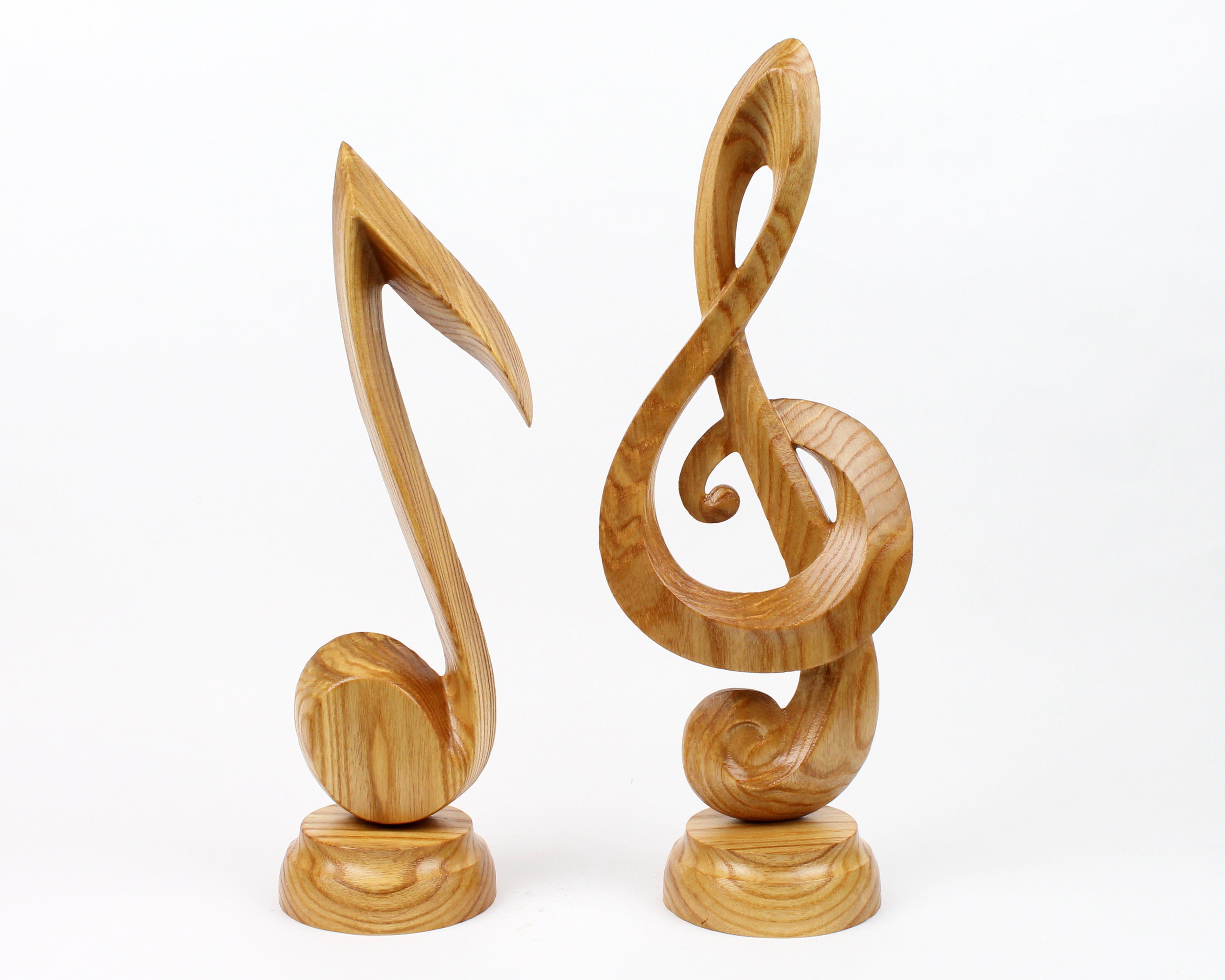 Set Of Hand carved Statue Music Note Sculpture Statue Etsy