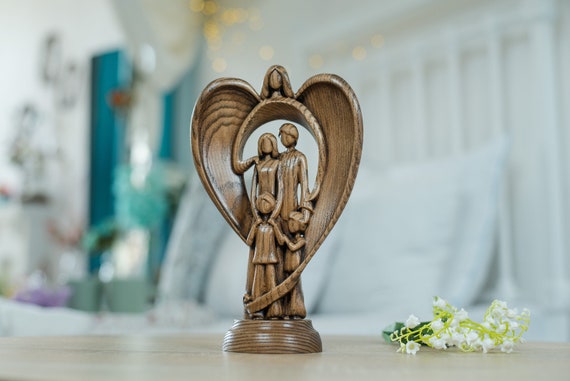 Engel Figur, Engel Statue, Weihnachtsengel, Holz Engel, Engel