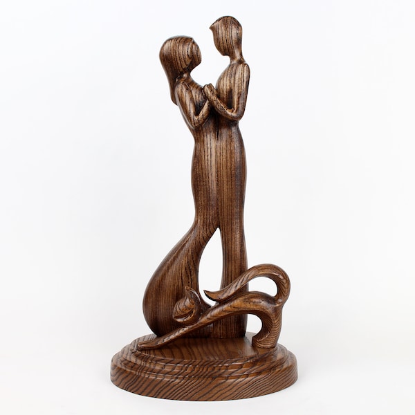 Couple Cat Sculpture