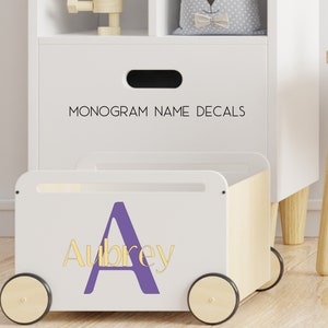 Personalisierte Monogramm-Abziehbilder | Name Initial Name Abziehbilder | Monogramm Namen Aufkleber | Holographische Optionen verfügbar