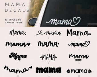Mama Car Decal: Waterproof Vinyl Mom Sticker