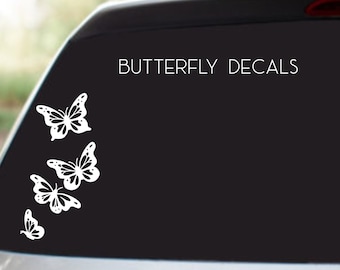 Butterfly Vinyl Decal Stickers | Butterfly Car Decals | Holographic Options Available