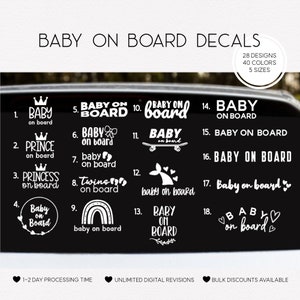 Buy BABBY NEST Baby On Board (Baby Blue),Weatherproof Car Decal