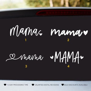 Naklejka Mama | Naklejki samochodowe dla mam | Naklejki samochodowe dla mam