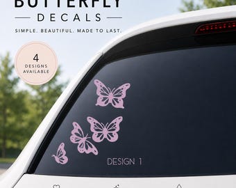 Butterfly Vinyl Decal Stickers | Butterfly Car Decals | Holographic Options Available