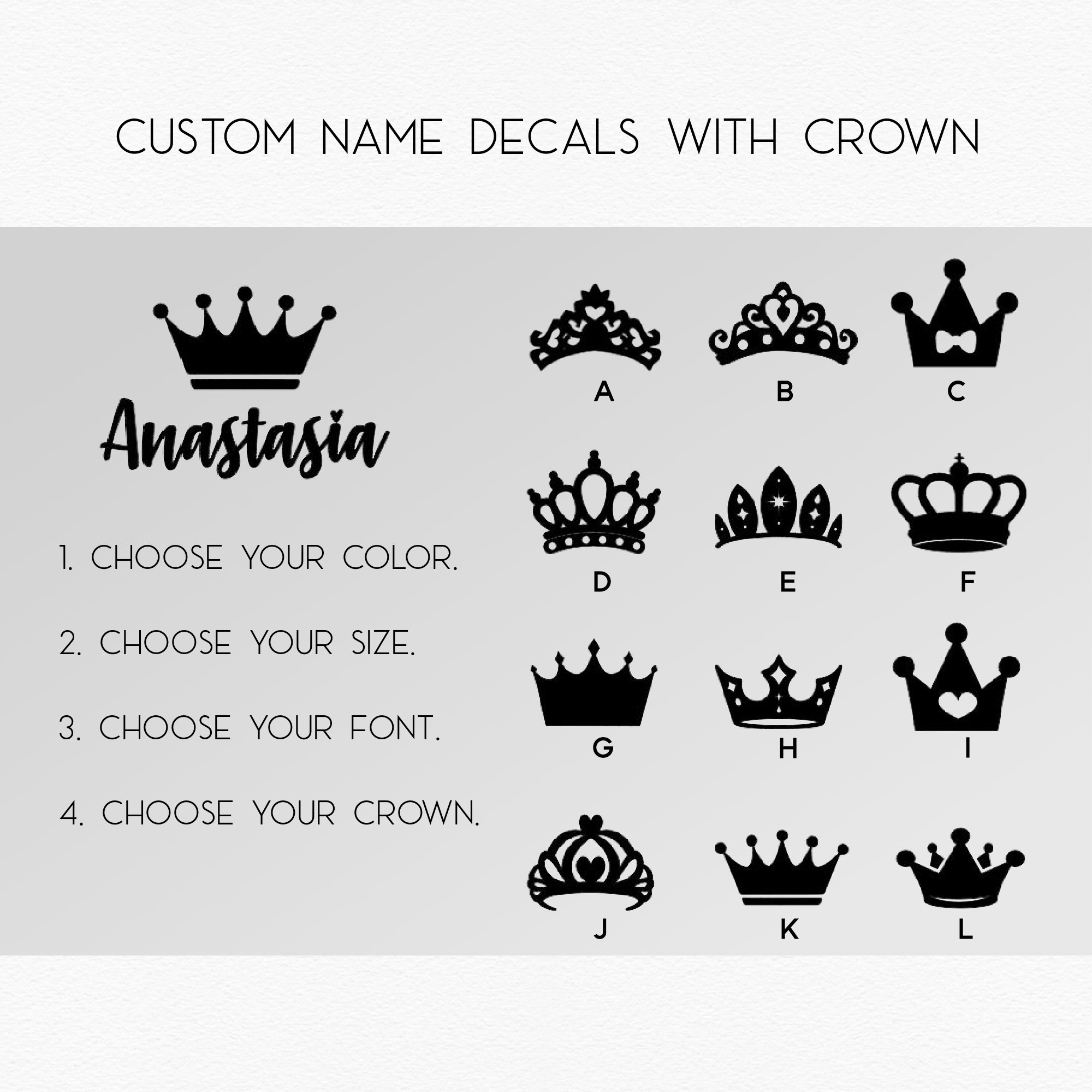 Crown sticker on sale for car