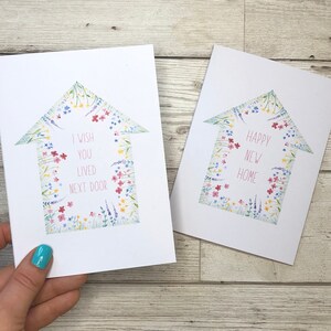 Bonne nouvelle carte pour la maison. J'aimerais que vous viviez à côté de la carte. Carte d'amitié tu me manques. Amis de longue distance. Vous me manquez. Je pense à vous