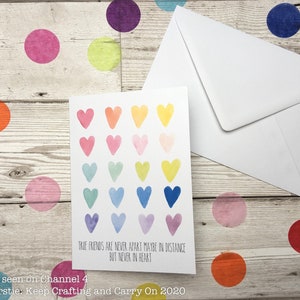 Carte tu me manques. Carte d'ami. Je pense à votre carte. Carte postale citation d'amitié. Carte de meilleur ami. Carte de voeux coeurs arc-en-ciel. Carte BFF.