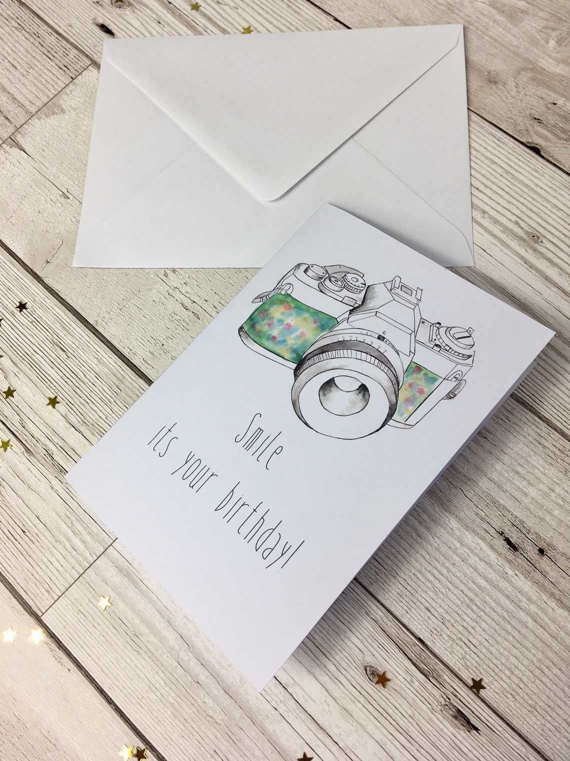 Birthday Card for Photographer. Smile Its Your Birthday. Etsy Israel